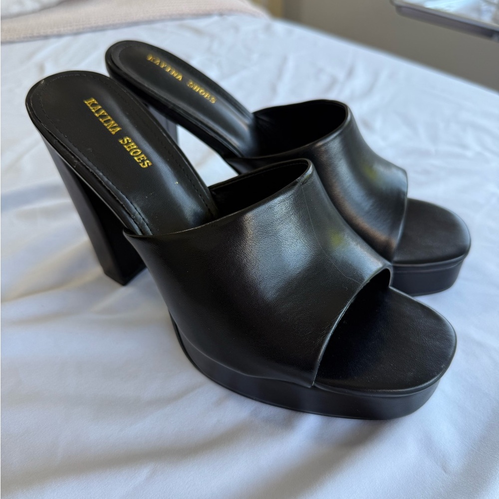 Elegant Black Platform heels